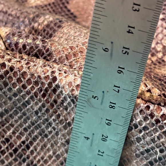 Michael Kors Tan grey genuine python Snake Print Hobo Bag, preowned - Picture 13 of 14